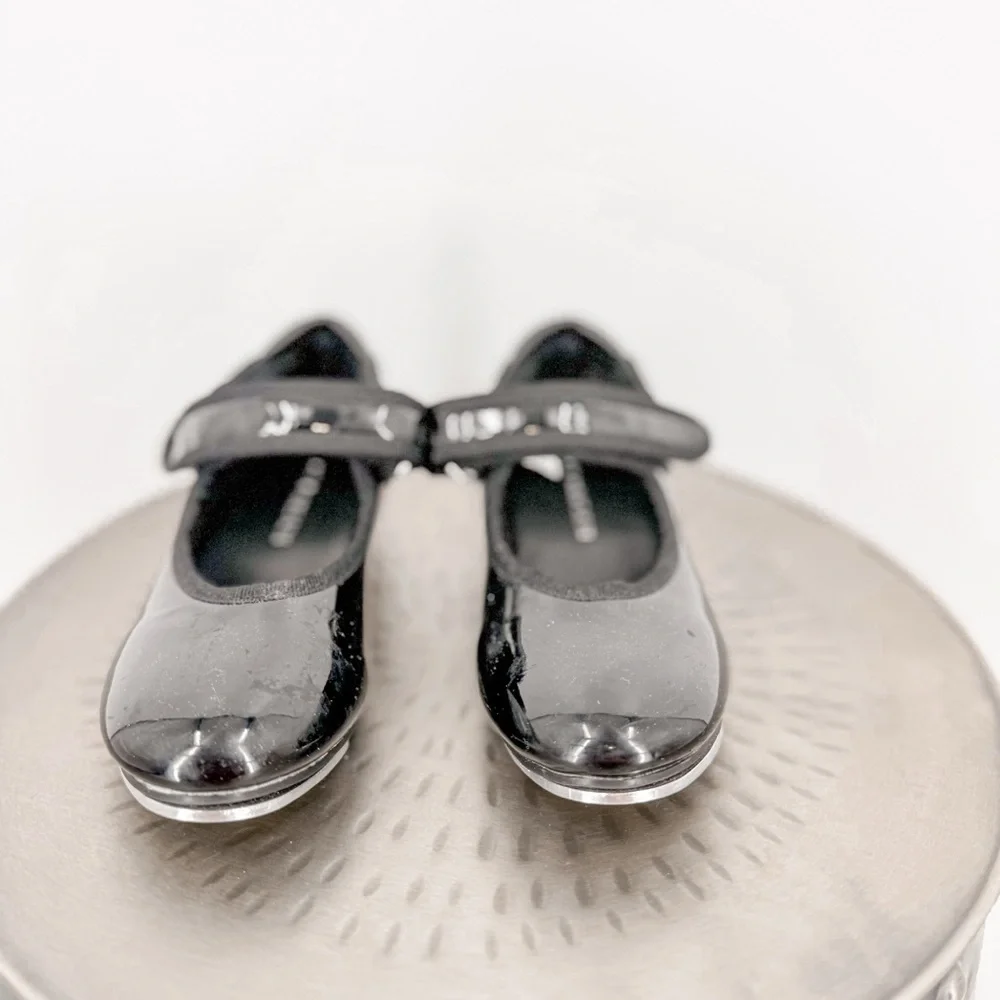 Danskin Black Patent Mary Jane Kids Tap Shoes